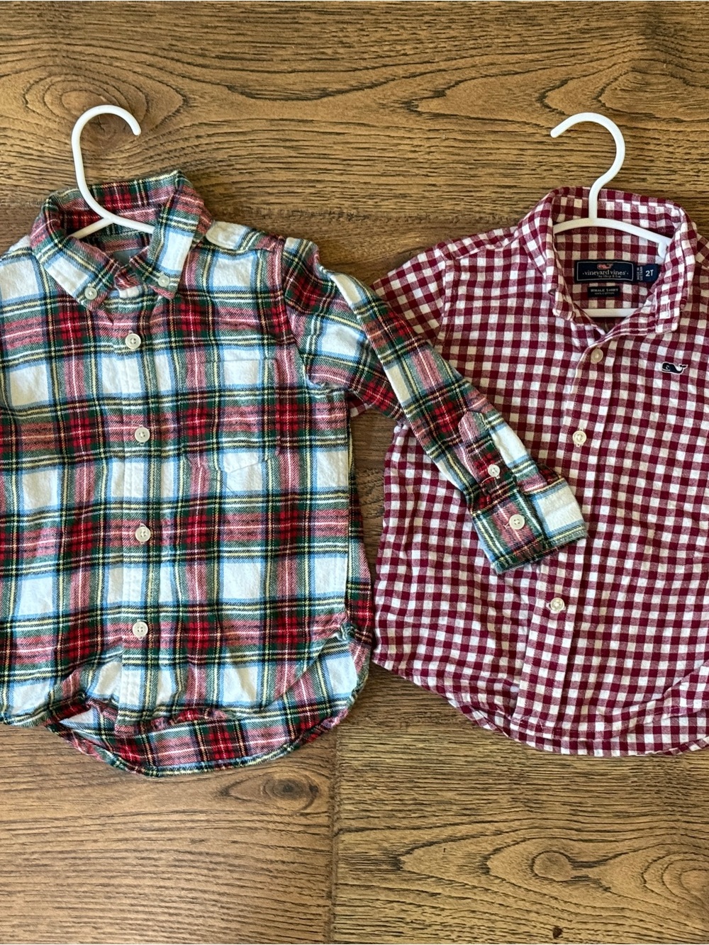 Bundle of 2T Plaid Button-Down Shirts